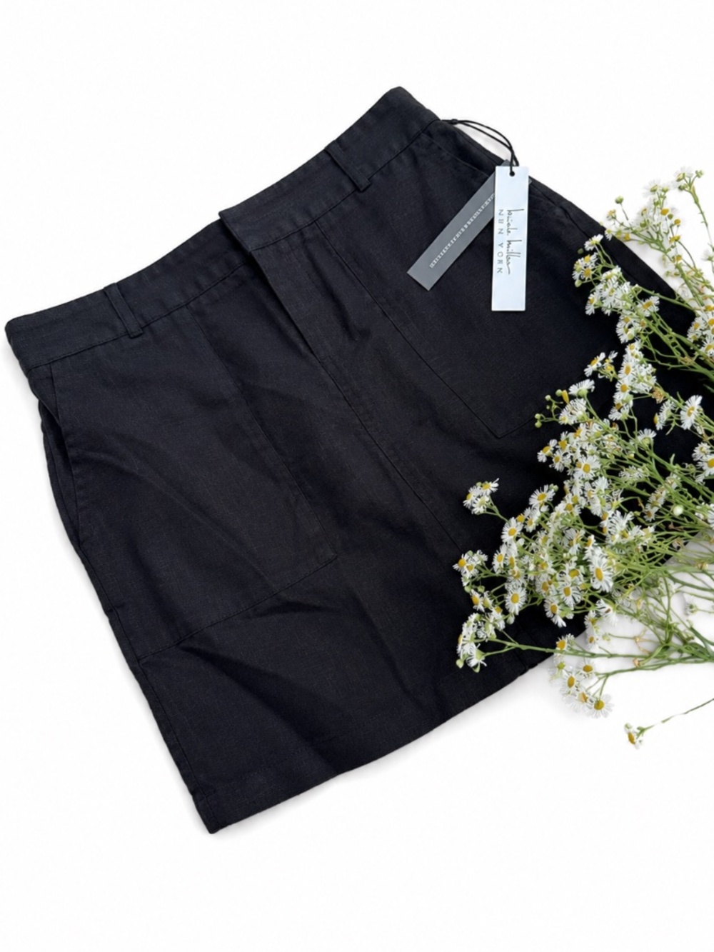 Nicole Miller New York 100% Linen Mini Skirt – Size L